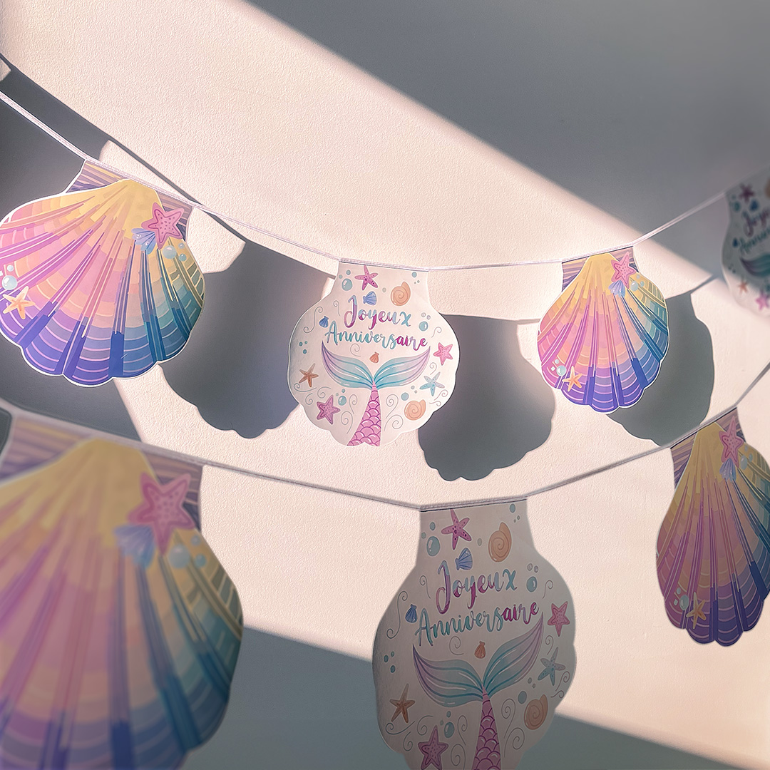 Guirlandes papier anniversaire