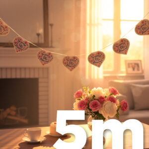 Guirlande 5 mètres papier ignifugé M1 personnalisée | Fabrication française Europub