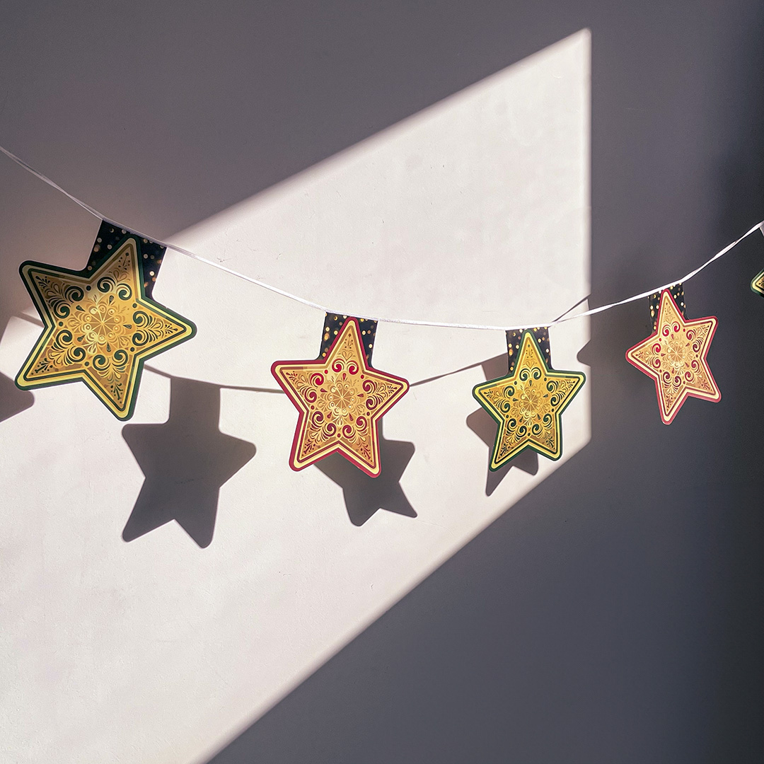 Guirlande Papier Etoiles
